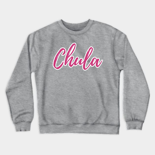 Chula - pink design Crewneck Sweatshirt by verde